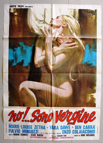 No!... sono Vergine Italian Movie Poster Manifesto (2F) 70s