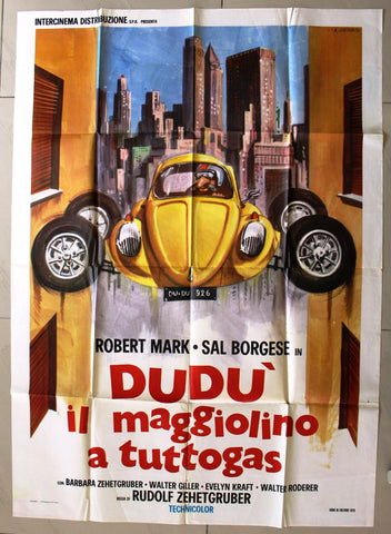 Dudù il maggiolino a tutto gas Italian Movie Poster Manifesto (2F) 70s