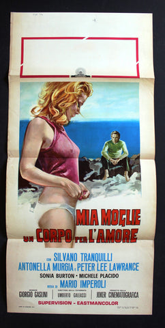 MIA MOGLIE UN CORPO PER L'AMORE Italian Film Poster Locandina 70s