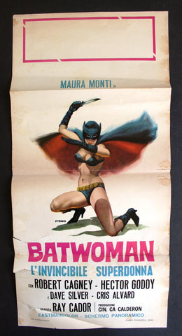 The Batwoman {Robert Cagney} Italian Film Poster Locandina 70s