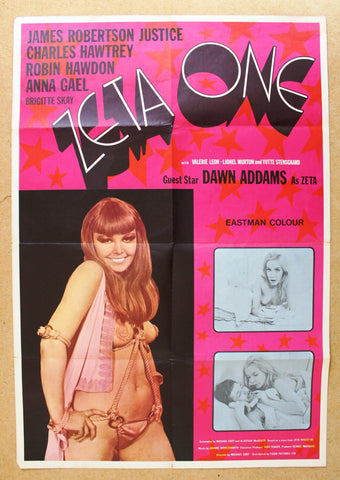 Zeta One (Anna Gael) 26x37" British Original Movie Poster 60s