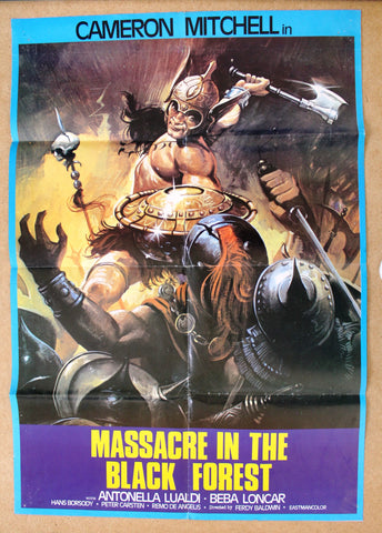 Massacre in the Black Forest Antonella Luald Original Lebanese Movie Poster 60s