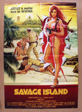 Savage Island (Linda Blair) Original Italian Movie Poster 80s