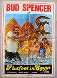 Flatfoot in Egypt (Bud Spencer) Lebanese 39x27" Original Film Poster 80s