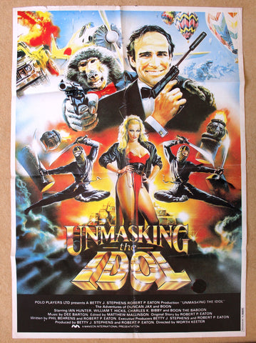 Unmasking the Idol - (Ian Hunter) 39x27" Lebanese Movie Poster 80s