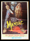 Maniac (William Lustig) 39"x27" Original Lebanese- Style Movie Poster 80s