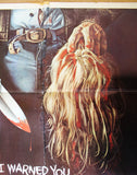 Maniac (William Lustig) 39"x27" Original Lebanese- Style Movie Poster 80s