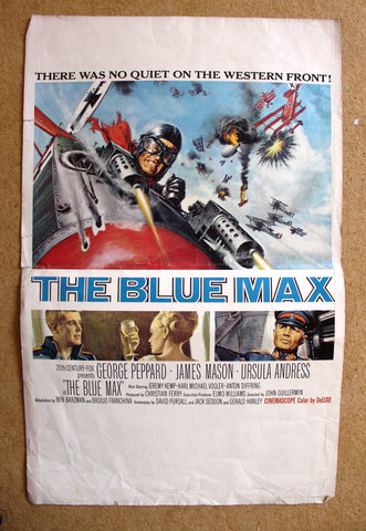The Blue Max {George Peppard} Original Mini Movie Poster 60s