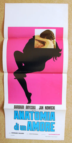 ANATOMIA DI UN AMORE, Barbara Brylska Italian Film Poster Locandina 70s