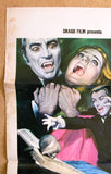 VAMPIRE STORY, Count Yorga {Robert Quarry} Italian Film Poster Locandina 70s