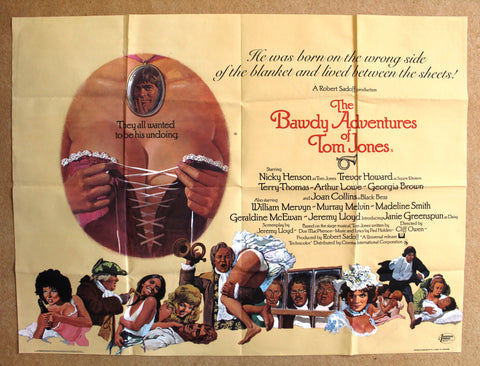The Bawdy Adventures of Tom Jones ORG 30x40" British Quad Movie Poster 70s