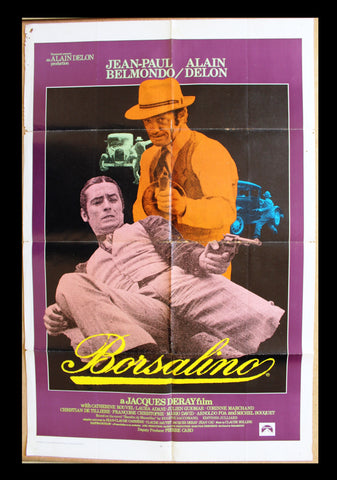 Borsalino (Alain Delon) 27x41" Original US Movie Poster 70s