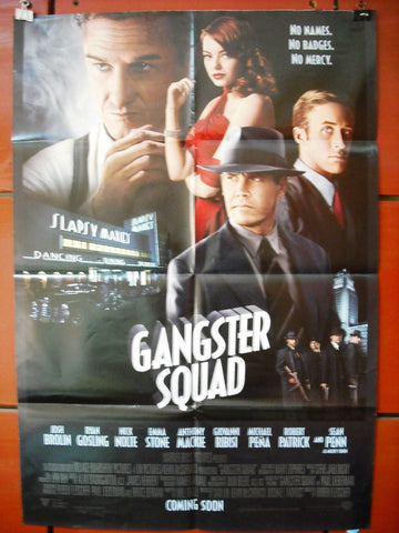 Gangster Squad {Sean Penn} 40"X27" Original INT Folded Movie Poster 2013