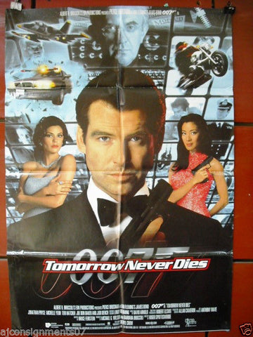 Tomorrow Never Dies "Pierce Brosnan" 007 Reprint International Movie Poster 90s