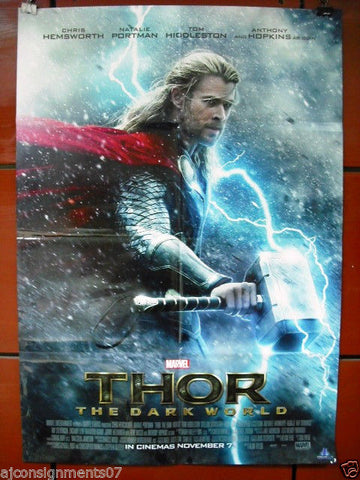 Thor: The Dark World Original 27"x41" Orignal International Movie Poster 2013