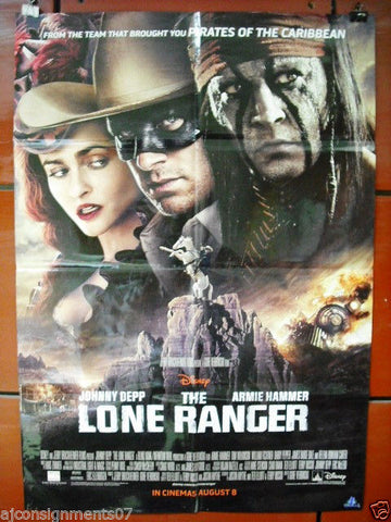 The Lone Ranger {johnny depp} Int. Orig. SS 40"x27" Movie Poster 2013