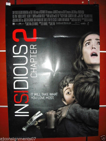 Insidious: Chapter 2 Patrick Wilson 40"X27" DB Original Folded Movie Poster 2013