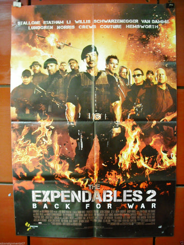 The Expendables 2 Back For War 40X27 Original Folded Movie Poster 2012