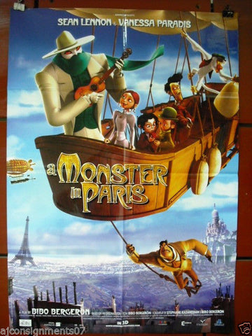 A Monster in Paris 40"X27" Original INT Folded Movie Poster 2011