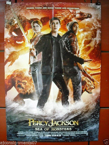 Percy Jackson {Logan Lerman} 40"X27" Original Folded Movie Poster 2013