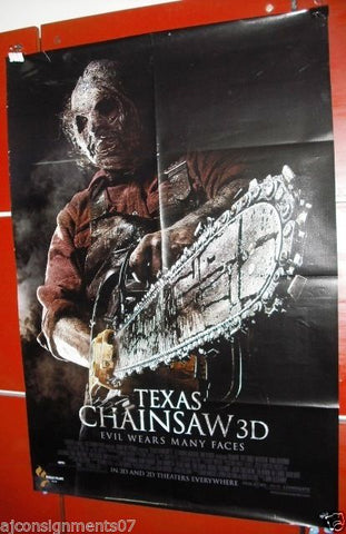 Texas Chainsaw 3D {Dan Yeager} 40X27 Original Int. Folded Movie Poster 2012