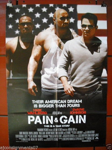 Pain & Gain {Dwayne Johnson} 40X27 Original Folded Movie Poster 2013