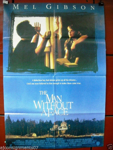 The Man Without A Face (Mel Gibson) Original Movie Lebanese Poster 90s