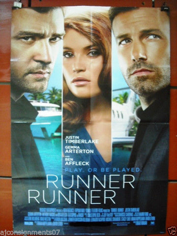 Runner Runner  40"X27" {Justin Timberlake} Original Folded Movie Poster 2013