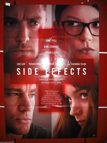 Side Effects {Catherine Zeta-Jone} 40"X27" Original INT Folded Movie Poster 2013