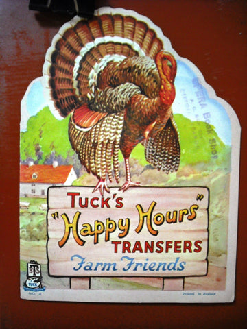 Tuck's Happy Hours Transfers No. 2  {Farm Friends} Unused 1938