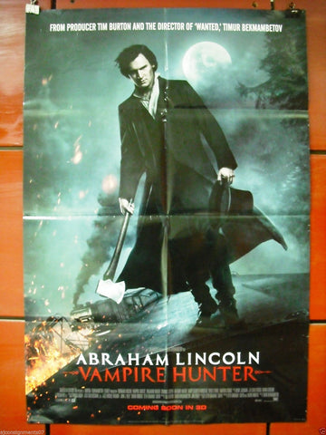 Abraham Lincoln : Vampire Hunter Original Int. Style C Folded Movie Poster 2012