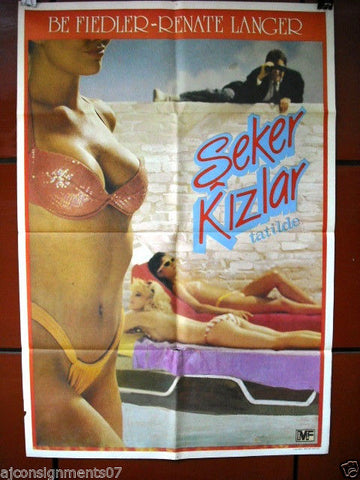 Seker Kizlar Tatilde Original INT. 40"x27" Turkish Movie Poster 2013