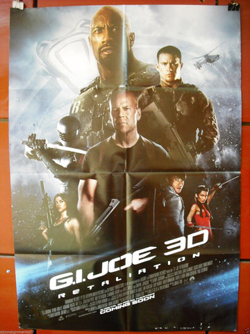 G.I. Joe: Retaliation {Dwayne Johnson} 40X27 Original Folded Movie Poster 2013