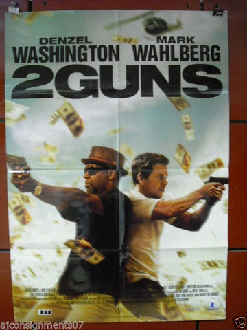 2 Guns {Denzel Washington} International Orig. SS 40"x27" Movie Poster 20002