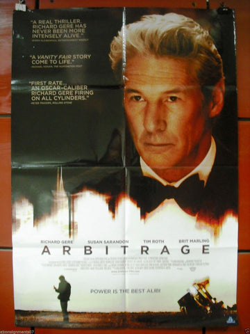 Arbitrage {Richard Gere} 40X27 Original Folded Movie Poster 2012