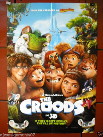 The Croods 40X27 Original Style B Folded Movie Poster 2013