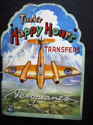 Tuck's Happy Hours Transfers No. 3  {Aeroplanesm, Planes} Unused 1940s