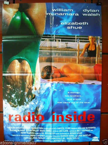 Radio Inside {William McNamara} Original INT. 40"x27" Movie Poster 90s