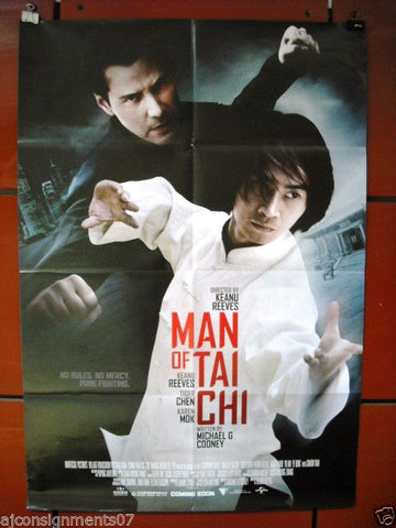 Man of Tai Chi {Keanu Reeves} 40"X27" Original Folded Movie Poster 2013
