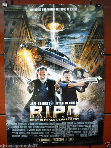 R.I.P.D. Jeff Bridges Original 27"x41" Orignal International Movie Poster 2013