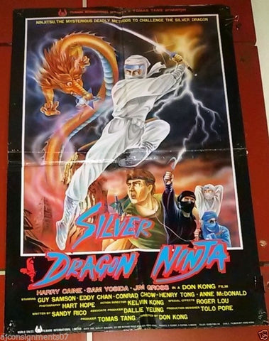 Silver Dragon Ninja Poster