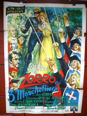 Zorro ei 3 Moschettieri 2F Poster