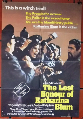 The Lost Honour of Katharina Blum Poster