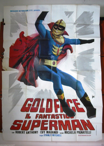 Goldface il Fantastics Superman 4F Poster