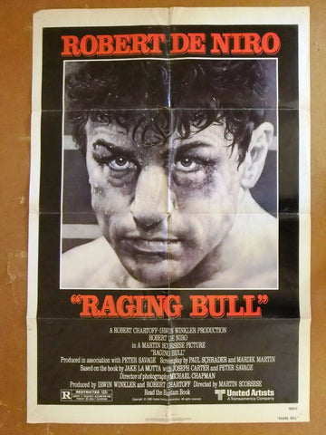 Raging Bull (Robert De Niro) 41x27" US Original Movie Poster 80s