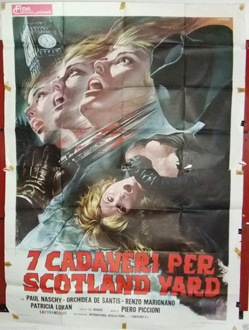7 Cadaveri per Scotland Yard 4F Poster